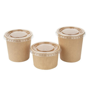 Couvercles en PET Fiesta Recyclable Pour Pots à Sauce - Lot de 1000