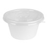 Recyclable PET Fiesta Lids for 400/500 ml Bowls - Pack of 50 - Gastronoble