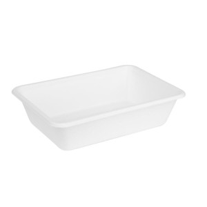 Kompostējamas bagases pārtikas paplātes 650ml - 100 gab. komplekts - Gastronoble