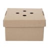 Foldable Square Burger Boxes - Pack of 100 - Fiesta Green