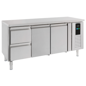 Table Réfrigérée Positive à 2 Portes et 2 Tiroirs Energy Line - 291 L