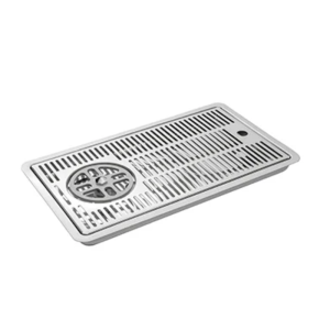 Glāžu skalošanas ierīce ar iebūvējamu noteces paplāti - L 400 mm - FourniResto