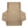Rectangular Folding Burger Boxes - Pack of 100 - Fiesta Green
