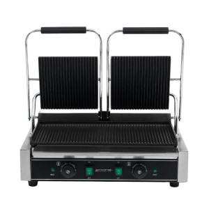 Grill Panini Double - Rievotas Plāksnes - Dynasteel