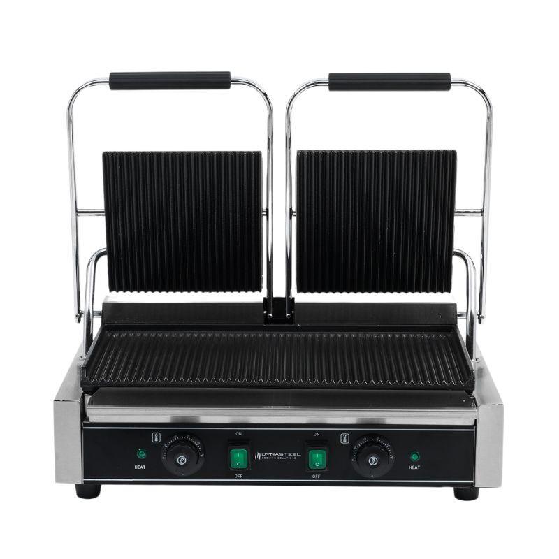 Grill Panini Double - Rievotas Plāksnes - Dynasteel