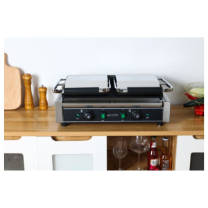 Grill Panini Double - Rievotas Plāksnes - Dynasteel