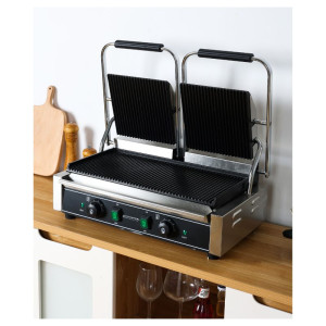 Grill Panini Double - Rievotas Plāksnes - Dynasteel