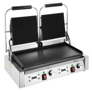 Grilēšanas Panini Dubultais - Gludas un Rievotas Plāksnes - Buffalo