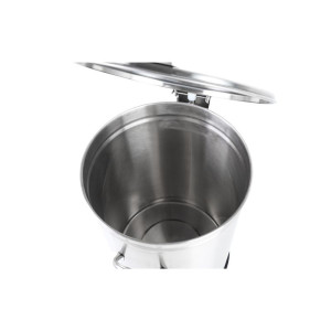 Nerūsējošā tērauda atkritumu tvertne ar pedāli - 100 L - Dynasteel