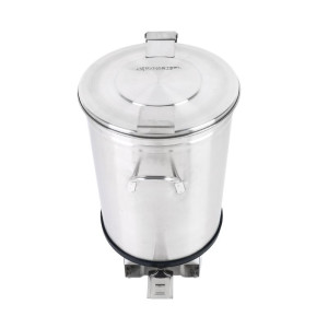 Nerūsējošā tērauda atkritumu tvertne ar pedāli - 100 L - Dynasteel