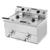 Professional Premium Deep Fryer 2 x 8 L with Drain - Dynasteel