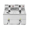 Professional Premium Deep Fryer 2 x 8 L with Drain - Dynasteel