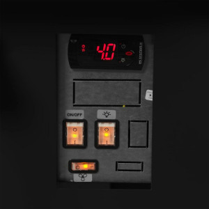 Vitrine Réfrigérée de Supermarché Noir -  469 L - TEFCOLD