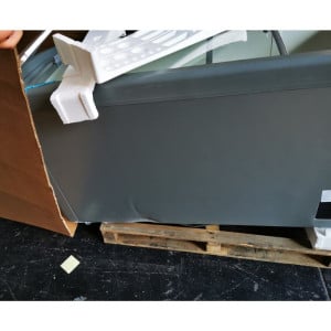 Nerūsējošā tērauda izskata saldētava ar stikla bīdāmām durvīm - 500 L - TENSAI