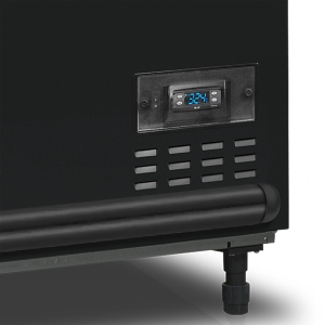 Réfrigerators Saldētava Vāks Stiklots Izliekts - Melns - 500 L - TEFCOLD