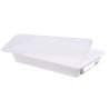 HACCP Flat Tray with Lid and Grid - 5 L - White - Gilac