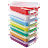 Bacs Plats Témoins HACCP avec Couvercle - 8 L - Lot de 7
