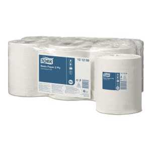 Pamata 2 slāņu tīrīšanas papīrs - 6 gabalu komplekts profesionālai virtuvei