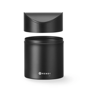 Galda atkritumu tvertne ar šūpojošu vāku - Melna - HENDI