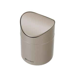 Galda atkritumu tvertne ar šūpojošu vāku - Bēša - HENDI