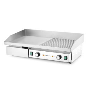 Grilēšanas plāksne rievota/gluda - 717 x 383 mm - HENDI