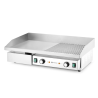 Grill Plate Grooved/Smooth - 717 x 383 mm - HENDI