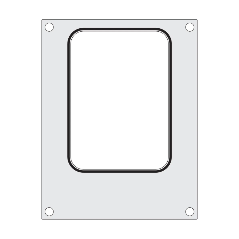 Blīvēšanas matrica manuālajam blīvētājam - 187 x 137 mm - HENDI