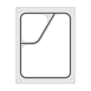 Colt blīvēšanas matrica manuālajam blīvētājam - 2 nodalījumi - HENDI