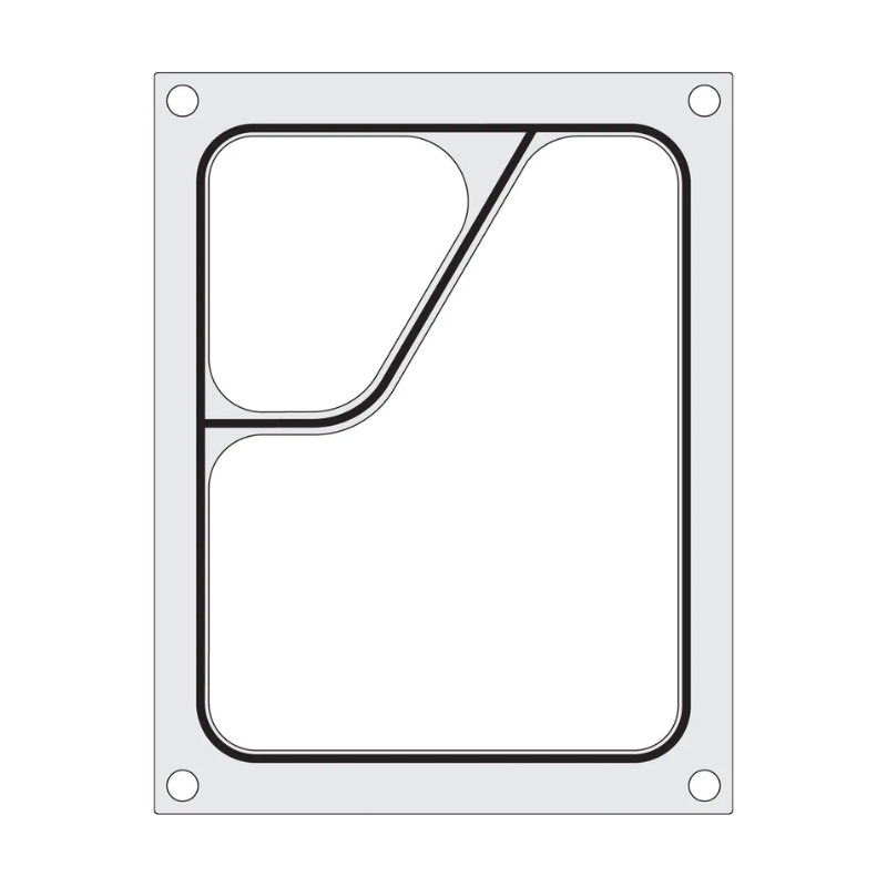 Colt blīvēšanas matrica manuālajam blīvētājam - 2 nodalījumi - HENDI