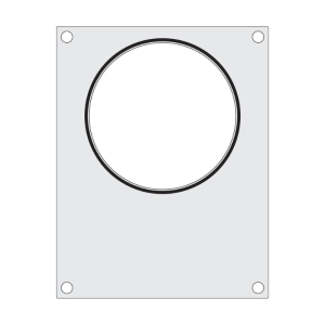 Sealing Matrix for Manual Sealer - 1 Round Compartment - HENDI