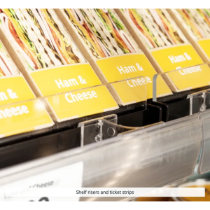 Vitrīna ar zemu temperatūru supermārketam - Melna - 360 L