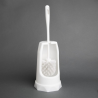Round Brush and Toilet Holder - White - Jantex