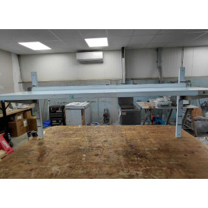 Nerūsējošā tērauda sienas plaukts - L 1500 x P 300 mm - Dynasteel