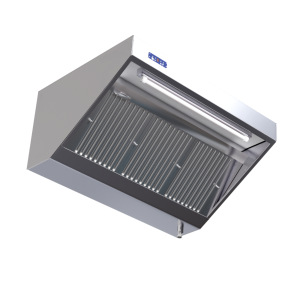 Hotte Snack Complète 900 - Garums 1600 - Motors, Led un Variators - Dynasteel