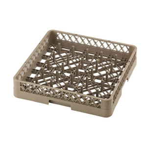 Profesionālā trauku mazgājamā mašīna ar skalošanas šķidruma un mazgāšanas līdzekļa dozatoru un iztukšošanas sūkni - 50 x 50 cm -