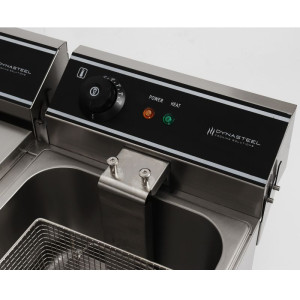 Friteuse Professionnelle - 2 x 10 L - Dynasteel