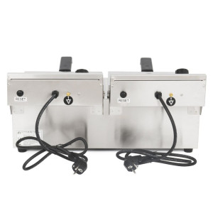 Profesionālais fritieris - 2 x 10 L - Dynasteel
