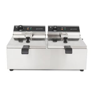 Profesionālais fritieris - 2 x 10 L - Dynasteel