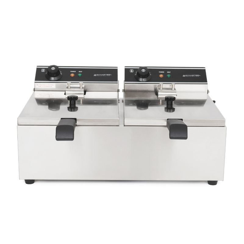 Profesionālais fritieris - 2 x 10 L - Dynasteel