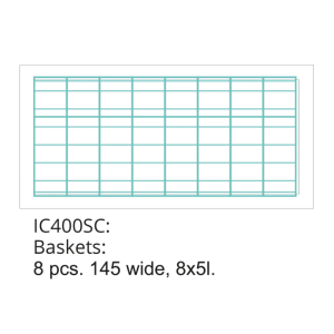 Vitrīna statiskajam saldējumam - 8 x 5 L