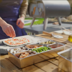 Japāņu nerūsējošā tērauda kaste ar 5 nodalījumiem - Profesionāla virtuves uzglabāšana