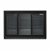 Aizmugurējais bārs Ledusskapis Skinplate - 3 bīdāmās stikla durvis - 328 L - Dynasteel