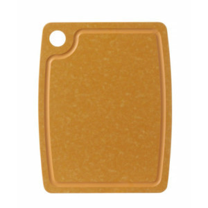 Griešanas dēlis - Brūna koka šķiedra - 370 x 275 mm - HENDI