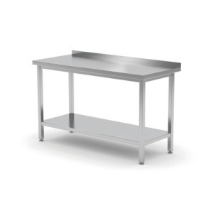 Profi Line sienas galds ar plauktu - L 1000 x P 600 mm - HENDI