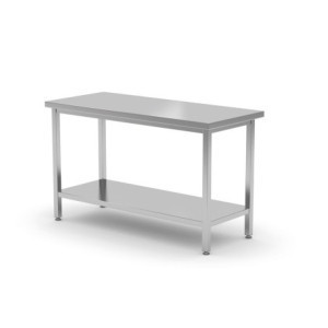 Profi Line Central Table with Shelf - L 1800 x D 600 mm - HENDI