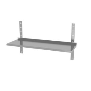 Regulējama Sienas Plaukts ar 2 Atbalstiem - L 1200 x 300 mm - HENDI