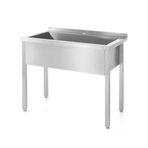 Viengabalsīgs izlietnes galds - P 600 x L 1000 mm - HENDI