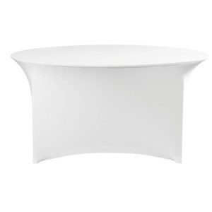Housse pour Table Ronde - Blanc - ø 1800 mm - HENDI