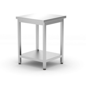 Centrālais darba galds Kitchen Line ar plauktu - P 600 x L 600 mm - HENDI