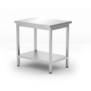 Centrālais darba galds Kitchen Line ar plauktu - P 600 x L 800 mm - HENDI